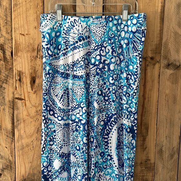 LILLY‎ PULITZER Women's XXS Georgia May Palazzo Pant Resort White Midnight Blue - Picture 4 of 14